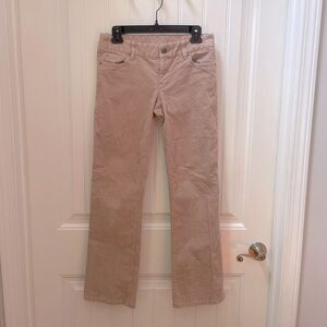 Low rise boot cut corduroy pants
